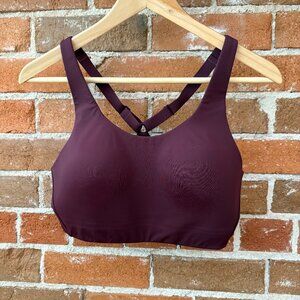 Athleta Advance High Impact Sports Bra Size 34D Maroon